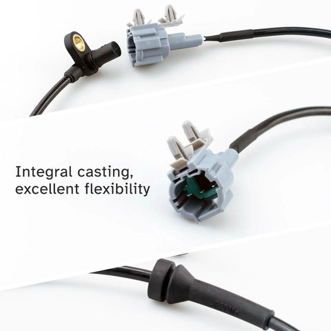 Top Shelf Front Abs Wheel Speed Sensor Pair For Nissan Frontier Pathfinder Xterra Suzuki Equator 2005 To 2019 Left Right connectors and wiring.