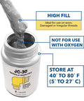 JC 30 Thread Sealant For Extreme Temps And High Pressure Pipes And Valves For Metal And PVC Sealing Gas Lines Water And Fuel Cryogenics With Brush Included Pint jar with sealant being applied.