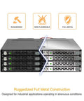 Built Like A Tank 8 Bay 2.5 Inch Sata Hdd And Ssd Backplane Cage With Locking Trays Heavy Duty full metal construction with drive bays.