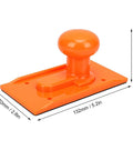 Orange Table Saw Push Block With Comfortable Grip And High Visibility For Woodworking Pro Grade Non Slip Design Easy Install Durable ABS Plastic