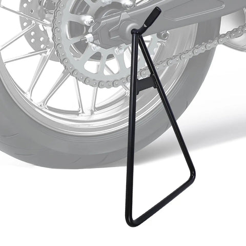 Universal Heavy Duty Motorcycle Triangle Stand With Rear Side Kickstand And Wheel Holder For 80 To 500 CC Dirt Pit Bike Motocross