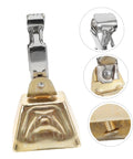 Stainless steel fishing bite alarms with clip, close-up
