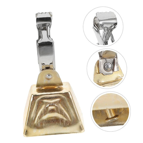 Stainless steel fishing bite alarms with clip, close-up