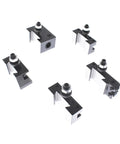 Six Piece Lathe Tool Post Set With Piston Type Quick Change Beefy Kit Includes AXA 250-111 250-101 250-102 250-104 250-107 250-110 Tool Holders