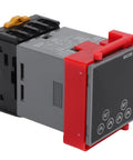 Time Relay Delay Timer With LCD Display Pro Grade 3 Modes 0.01S 9999H Delay Range Rugged Industrial Automation Electrical Component With Flame Retardant Housing AC110V Copper Galvanized Alloy Pins, front view