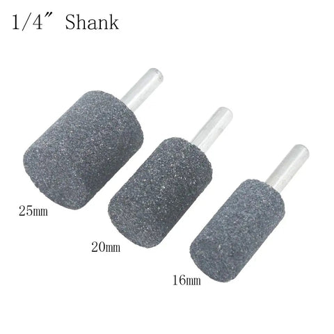 8 Pcs Assorted Drill Grinding Stones With One Quarter Inch Shank Aluminum Oxide Mounted Grinding Bits for Rotary Tools