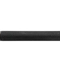 Close-up of knurled steel handle from Brass Roll Pin Punch Set With Knurled Steel Handles 8 Inch 5 Piece For Deep Pins Reach In Tight Spots Grippy