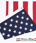 Folded American Flag 3x5 Outdoor Flag Made In The USA 70 Polyester 30 Cotton Blend UV Fade Resistant Waterproof Durable Brass Grommets