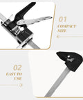 2Pack Ergonomic Arm Lifting Tool Hand Jack For Furniture Tile And Appliance Elevation Adjustable Height Lifter With Clear Markings close-up of compact size and easy-to-use lever mechanism.