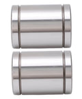 Two Pack LM40UU Linear Ball Bearings 40Mm Inner Diameter 60Mm Outer Diameter Steel Linear Motion Bushings front view