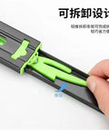 User demonstrating Heavy Duty Drawer Slide With Dampening And Hydraulic Silence, green latch detail.