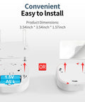 Wireless Photoelectric Smoke Detectors For Home Use Battery Powered Standalone Alarms With Test And Mute Button Easy Install steps