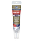Advanced Silicone Kitchen And Bath Sealant 2.8 Oz Clear Mold Busting Odor Blocking Mildew Guard 100 Percent Silicone tube