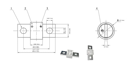 Class T Fast Blow 225 Amp DC Fuse Two Pack OEM Replacement For Automotive RV Marine And Solar Power UL Certified diagram