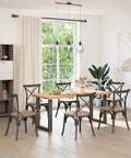 Dining room with table using Adjustable Bar Table Legs 2 Pack With Powder Coated Steel Frames Built Tough Leveling Feet for Coffee Tables