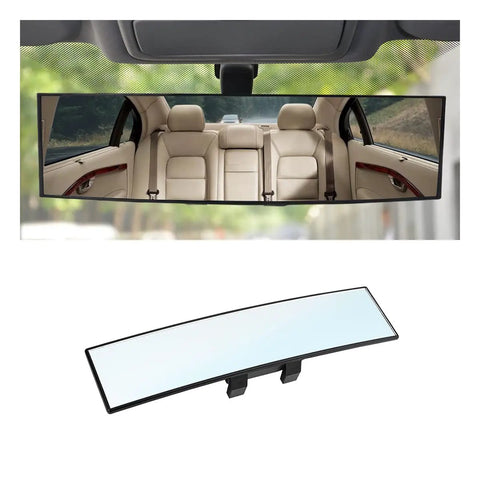 12 Inch Panoramic Rear View Mirror For Cars And SUVs Clip On Interior Mirror With Wide Viewing Range No More Blind Spots