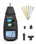 No Sweat Heavy Duty 2 In 1 Digital Rpm Tachometer Gauge Featuring Laser Photo Sensor And Physical Probe. Includes probes.