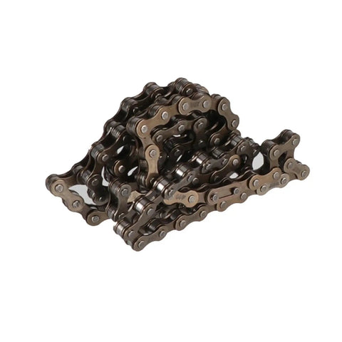 Heavy Duty Roller Chain For Single Speed Electric Side Drive Bike Transmission, 410 metal chain view with connectors.