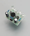 Top view of Sound Activated LED Melody Light Kit For Hands On Soldering Practice And DIY Electronics Projects With Voice Activated LEDs