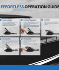 Effortless operation guide for Beefy Retractable Transom Boat Tie Down Straps 2x43-Inch with 2500Lb break strength auto retract.
