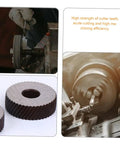 4Pcs Beefy High Strength Diagonal Replacement Knurling Wheel Set For Surface Texturing Coarse Knurling Tools in use