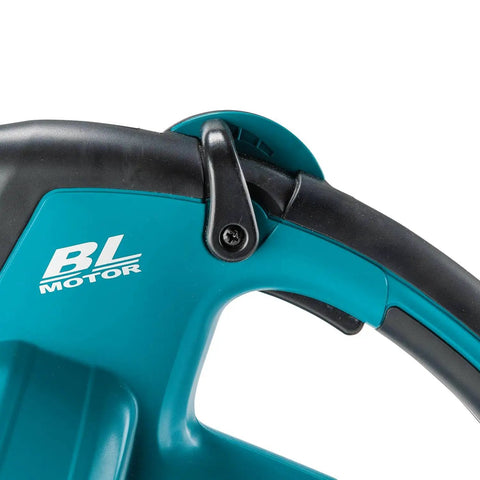 Close-up of handle on 3-In-1 Cordless Leaf Blower Vacuum Mulcher, 18V LXT Brushless Tool Only, showing ergonomic design.