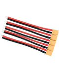 Five Pack RC Battery Connectors With 10cm 16 AWG Silicone Wire For LiPo FPV Drones And Turnigy Zippy Male Plug Adapters