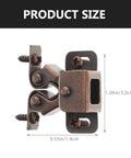 20 Pcs Cabinet Door Catches Double Roller Push Release Latches Built Tough From Cold Rolled Steel size dimensions