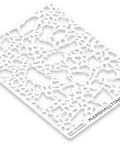 Knockdown Texture Stencil Set Medium for Walls and Ceilings, durable reusable plastic stencils, 8 by 10 inch, multi color coded