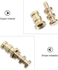 20 Sets Table Leaf Dowel Pins And Bolt Sleeve Connectors For Furniture Alignment 8x10x30mm Metal Dowels Kit closeup