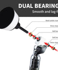 RUITOOL bowl sander kit: exploded view showing dual-bearing head, sanding disc, foam pad, and metal handle
