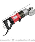 Premium Heavy Duty Electric Rebar Cutter Featuring Brushless Motor For Fast Hydraulic Cutting Of Steel Rods Up To 14Mm with dimensions 52cm by 10cm.
