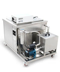 Heavy Duty 88 Liter Ultrasonic Cleaning Machine For Garage Crew Engine Blocks Bearings Rust Grease Extraction Filter Integrated, stainless steel tank.