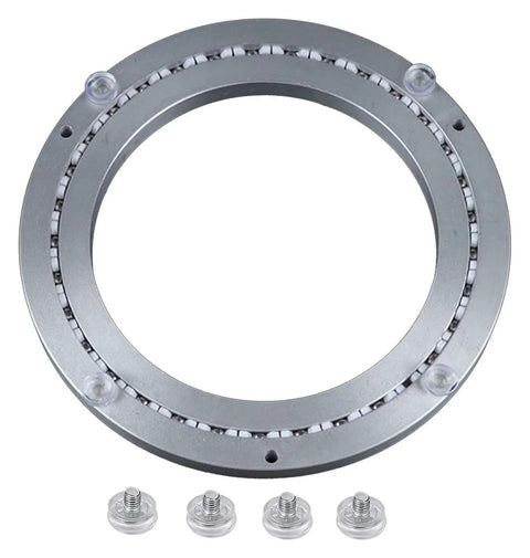 Beefy Heavy Duty Table Bearing Lazy Susan Turntable Swivel Base 360 Degree Rotating Plate Hardware For Kitchen And Dining Aluminum Alloy