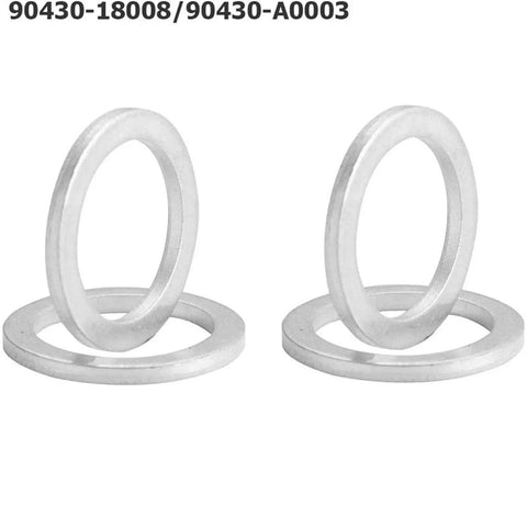 Toyota Differential Drain Plug Crush Washers And Gaskets Kit for 4Runner, Tacoma, Tundra, FJ Cruiser, Land Cruiser, silver gaskets