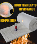 Top Shelf Heavy Duty Ceramic Fiber Blanket 24 By 12 By 1 Inch Thick Fireproof High Temp Insulation Mat Rated To 2400 Degrees Fahrenheit with torch.