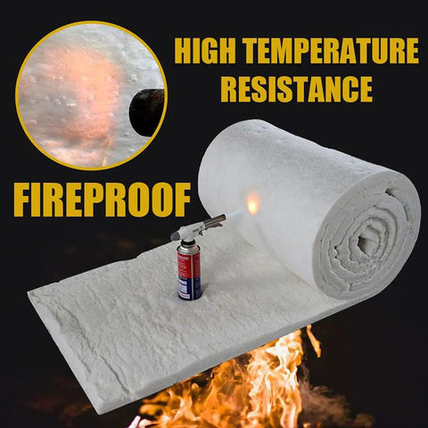 Top Shelf Heavy Duty Ceramic Fiber Blanket 24 By 12 By 1 Inch Thick Fireproof High Temp Insulation Mat Rated To 2400 Degrees Fahrenheit with torch.