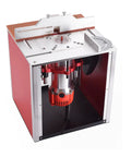 Heavy Duty Aluminum Router Table Insert Plate For Woodworking Engraving And Trimming Machines Quick Install Sliding Base Kit in use.