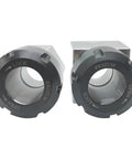 ER 32 Collet Block Set Square And Hex Chuck Block Pro Grade Workholding Holder With 0.005 Millimeter Accuracy shown.
