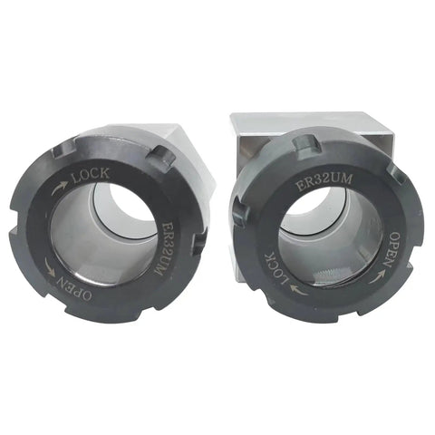 ER 32 Collet Block Set Square And Hex Chuck Block Pro Grade Workholding Holder With 0.005 Millimeter Accuracy shown.