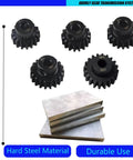 Heavy Duty Steel 5mm Shaft Pinion Gear Set 16T 17T 18T 19T 20T For Arrma RC Racing with hard steel material and durability