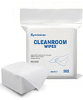 Front view of Synvicovan Cleanroom Wipes bag; 6x6 in lint-free wipes, 300 pcs, 68GSM, cellulose/polyester blend
