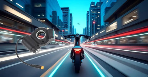 10 Inch Electric Scooter Handlebar Switch Lock With ABS Construction Digital Battery Power Display Replacement With Keys Built To Last For Daily Rides No Fuss Security