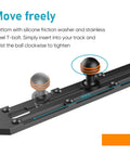 9 Inch Aluminum Kayak Track Low Profile Gear Track For Fishing Rod Holder Cup Holder And Accessories CNC Machined 6061 Aluminum With 316 Stainless Screws Hard Anodized For Quick Setup And Tough Wear Resistance, black track with T-bolt slider