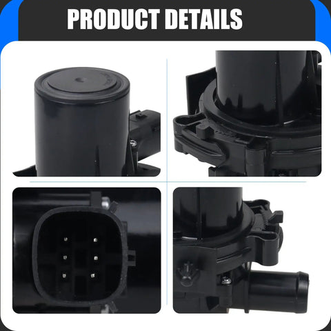 Premium Grade Three Way Heater Control Valve For 2013-2024 Ram 1500 3.6L 5.7L detailed view of electrical connector and housing.
