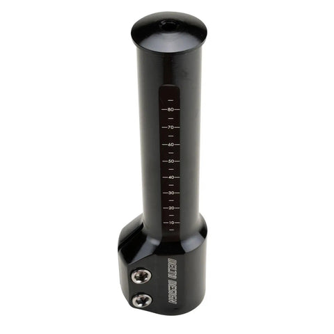 Black Bike Stem Raiser Extender Increases Handlebar Height Up To 4.6 Inches For Mountain, Hybrid And Road Bikes