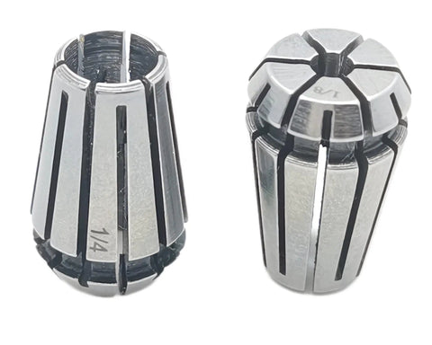 Spring Collet Set for CNC Milling Lathe Tools 1/8 and 1/4 Inch Collet Chuck With Self Release Design High Precision 65Mn Material