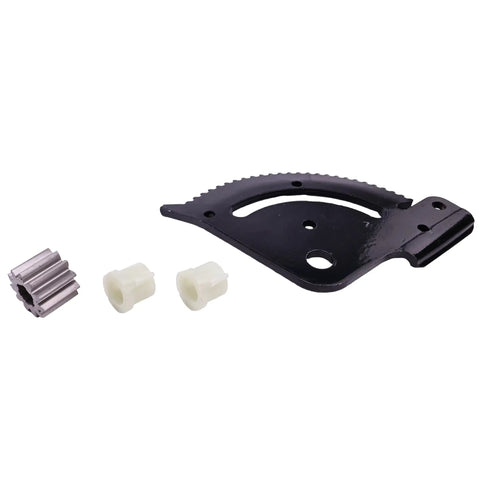 Heavy Duty Steering Sector Gear Bushing Kit For John Deere E100 E110 E120 E130 Lawn Tractors includes pinion gear and bushings.