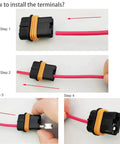 Waterproof Sealed ATO ATC Fuse Holder Kit With Wire Splice 6 Pack Weatherproof Auto Electrical Fuse Box Connector installation steps.