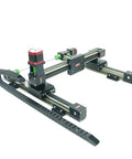 H2 45 Belt Driven Linear Motion Guide Rail Module With Actuator Gantry For Industrial Automation Heavy Duty 2 Axis System X 100mm Y 100mm Stroke, belt-driven rail module
